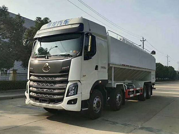 柳汽前四后八42方散装饲料车